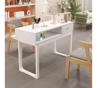 PP-Vic Scrivala Per Chiodi Da Tavolo Da Manicure in Legno, Tavolo Per Manicure Per Manicuristi, Tavolo Per Unghie Con Cassetti, Banco Di Unghie Estetista, Adatto Per Il Salone,Bianca