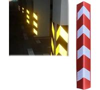 PP-Vic Set da 6 Pezzi di Protezioni Angolari E Paraspigoli,Protezioni per Pareti da Garage da 32 Pollici/80 Centimetri,Strisce Autoadesive per Bordi da Parete,Magazzini E Officine,Rosso
