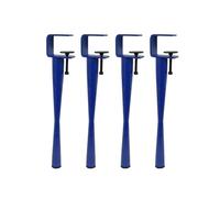 PP-Vic Set Di 4 Morsetti in Metallo, Gambe Del Tavolo,Gambe Di Supporto Per Mobili in Stile Asta Per Console Fai Da Te,Dotati Di Piedini Di Livellamento Regolabili,Design Senza Foratura,Blue 45cm