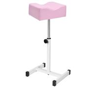 PP-Vic Sgabello Per Pedicure - Sgabello Per Manicure Con Rullo Per Massaggio Ai Piedi Supporto Per Sgabello Per Bellezza Unghie,Sgabello Per Piedi Regolabile in Altezza in Stile Moderno,Rosa