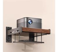 PP-Vic Supporto Angolare Per Supporto Multimediale AV Da Parete, Supporto Angolare Per Componenti Audio, Supporto Per Lettore DVD, Componenti Per Casa/Ufficio/Teatro,2 layer 28 * 28 * 14.5cm