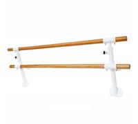 PP-Vic Supporto da Parete per Sbarra da Danza A Due Livelli, Altezza Regolabile, 2 Staffe, Sbarra da Danza con Staffa Tradizionale in Legno Aperta, Fitness, Sbarra per Stretching da Danza,4.9ft