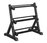 PP-Vic Supporto per Manubri, Supporto per Manubri in Acciaio A Tre Livelli, Supporto per Manubri Resistente, Adatto per L'allenamento della Forza E Il Sollevamento Pesi nelle Palestre Domestiche