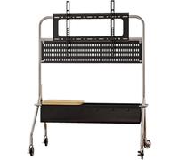 PP-Vic Supporto TV Con Schermo Mobile Per TV Da 32 A 75 Pollici, Supporto Da Pavimento Per TV, Console Multimediale,Carrello TV Resistente Con Ampio Spazio Di Archiviazione,Fori Di Montaggio,Nero