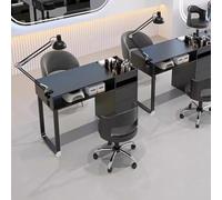 PP-Vic Tavolo Da Manicure Moderno E Di Lusso, Tavolo Per Unghie Da Salone Di Bellezza, Tavolo Per Manicure Professionale Con Cassetti, Tavolo Per Unghie Da Salone Spa, Grande Capacità,Nero