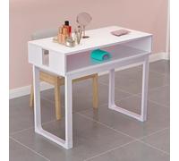 PP-Vic Tavolo Da Manicure Scrivania Per Unghie, Tavolo Da Manicure Da Donna, Tavolo Per Manicure Per Manicuristi, Moderno Tavolo Multiuso, Attrezzatura Per Il Trucco Per Unghie,Bianca