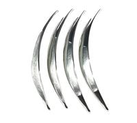 Pp Wheel Eyebrow Arch Trims For Auto Body Replacement,Argento | Costruzione in plastica antiradurata, linea di pneumatico curva, senza passaggi complessi, adatta la maggior parte dei