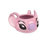 Paladone, Tazza da caffè in ceramica a forma di Angel della Disney, 450 ml, prodotto di Lilo & Stitch con licenza ufficiale, bicchieri 3D per bevande calde, tè, cioccolata calda