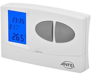 PP1465AN Cronotermostato Digitale EASY Estate/Inverno con programmazione giornaliera/settimanale CDE-7 EASY 7 DISPLAY BLU