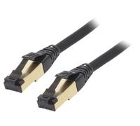 PP8-LSZHCU-BK-1.5M Patch cord Connettore RJ45, su entrambi i lati S/FTP Cat 8...