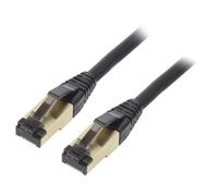PP8-LSZHCU-BK-15M Patch cord Connettore RJ45, su entrambi i lati S/FTP Cat...