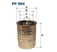 Filtron Filtro carburante PP904 – ad avvitamento – per NISSAN PICK UP (D21/720), SUNNY, LAUREL