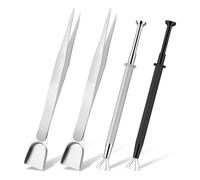 PpAaJK 4 Pezzi di Strumenti per Piercing per Cambiare I Gioielli, Set di Strumenti per Piercing A 4 Artigli, per Decorare Torte, Porta Gemme di Diamanti