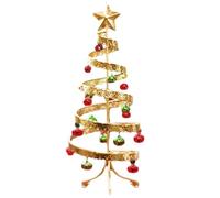 PpAaJK Campana Artigianale in Battuto, Simulazione da Tavolo di Un Albero di Natale, Esposizione di Decorazioni Natalizie Come Mostrato
