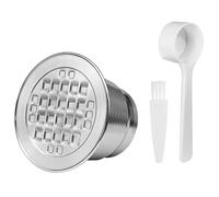 PpAaJK Capsula di caffè Ricaricabile in Acciaio Inossidabile, Filtro per Capsule di caffè in Acciaio Inossidabile Italiano, Riempitrice di Polvere con Coperchio C