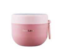 PpAaJK Tazza da zuppa contenitore per zuppa da portare bicchieri isotermici per alimenti termici con coperchi Flacone per zuppa Portafarina d'avena portatile Scatola da pranzo A