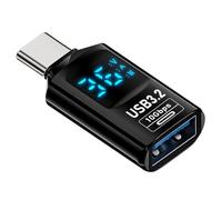 PPcdfre 1 Pz Display LED Digitale Adattatore USB 3.2 10 Gbps 36-60 W Misuratore di Potenza Tester Chip Intelligente Trasmissione Dati Estensione USB C A