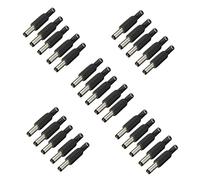 PPcdfre 25PCS 5,5 mm x 2,5 mm maschio Jack DC Power Plug adattatore connettore adattatore