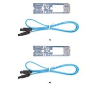 PPcdfre 2X M2 SATA Adattatore Convertire Scheda B-M KEY M.2 NGFF SATA SSD a 7Pin Scheda Adattatore Scheda Supporto Scheda 2242 2260 2280 Scheda Principale