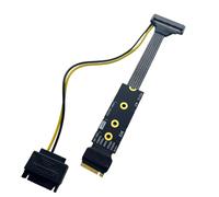 PPcdfre Cavo di prolunga per riser ad alta velocità, placcato argento, M.2 per NVME a U.2 U.3 Solid State Drive PCI-E 4.0 GEN4