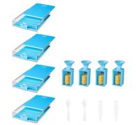 PPcdfre Confezione da 12 Vassoi Impilabili per Pittura A Diamante Trabricks con Coperchi, Kit per Pittura A Diamante per Adulti per Lavori Artistici DIY D