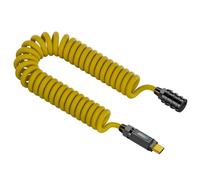 PPcdfre PD 140W Splicing Cavo dati di ricarica rapida 20Gbps 8K HD USB C a C Cavo a molla Tipo C Scalabile Extender Cord