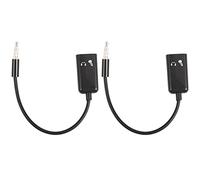 PPcdfre Sdoppiatore audio stereo da 3,5 mm maschio a cuffie + adattatore per microfono, 2 pezzi