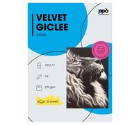 PPD A3 25 Fogli Di Carta Giclee Per Incisione ‘Fine Art White Velvet Etching Giclee Archival’ Per Stampanti Ad Inchiostro PPD-77-25
