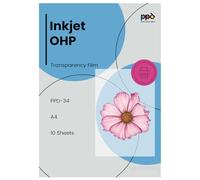 PPD A4 10 Fogli Trasparenti Per Lavagne Luminose OHP Per Stampanti Ad inchiostro Inkjet - PPD-34-10