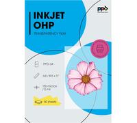 PPD A4 50 Fogli Trasparenti per Stampanti Inkjet - per Lavagne Luminose - PPD-34