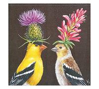 PPD Oro Finch Coppia 20 Tovaglioli, Tovaglioli, Tessuto, Multicolore, 33 x 33 cm, 1331715