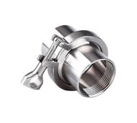 PpeiliL Set di raccordi for Tubi Tri Clamp in Acciaio Inossidabile 304 - Filettatura Interna di Grado Sanitario da 1/8" a 1" con Guarnizione in Silicone(Dn 8)