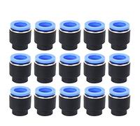 PPF12 Pipe Plug 50PCs | 12mm Push - Fit Female End Cap for Pneumatic Flow Pipe/Water Pipe | Oval Release Ring for Easy Disassembly | 1.0 MPa Pressure Tolerance