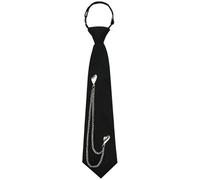 PPGGOPP Cravatte Nere Da Donna Regolabili Cravatta di Sicurezza Regolabile cravatte Nere da Donna Cravatta Lunga Cravatta Uniforme JK per Ragazze Bambine Festa di Laurea Affari Matrimonio Cosplay (B)