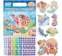PPGGOPP Kit Mosaico Bambini, Libro di Adesivi 3D Riutilizzabili, 3D Riutilizzabile Stickers, Libri con Adesivi, Kit Mosaico Adesivo, Libro Adesivo Attacca, Mosaici Adesivis per Bambini (Colore C)