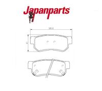 PPH04AF Kit pastiglie freno a disco post.(MARCA-JAPANPARTS)