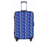 PPHGUT Astratto Marmo Pietra Stampa Universale Valigia Da Viaggio Copertura Elastico Bagagli Protector Impermeabile Leggero, bianco, L, Organizer per borse