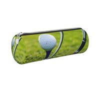 PPHGUT Astuccio per adulti con stampa campo da golf, elegante astuccio per penne e articoli di cancelleria, organizer per tutti i giorni, versatile, Argento, One Size, Organizer per borse