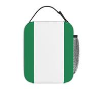 PPHGUT Bandiera della Nigeria Stampa Funzionalità Portatile Riutilizzabile Tote Isolato Borsa Pranzo Scuola Attività All'aperto