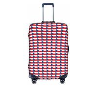PPHGUT Bandiera della Repubblica Ceca Stampa Universale Valigia Da Viaggio Copertura Elastico Bagagli Protector Impermeabile Leggero, bianco, XL, Organizer per borse