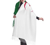 PPHGUT Bandiera Dell'Algeria Stampa Nappa Sciarpa Per Le Donne Morbido Scialle Caldo Avvolgere Con Accessorio Moda Autunno Inverno
