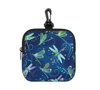 PPHGUT Blue Dragonfly Print Donne Uomini Square Storage Bag Impermeabile Organizer Pouch Travel Toiletry Cosmetici