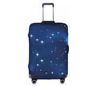 PPHGUT Blue Shining Stars Pattern Print Universal Travel Suitcase Cover elastica impermeabile leggera, bianco, L, Organizer per borse