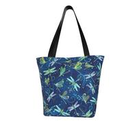 PPHGUT Borsa a tracolla funzionale con stampa libellula blu, comode borse a tracolla alla moda per corsa e viaggi
