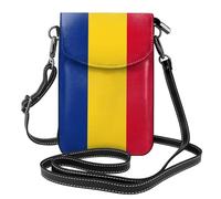 PPHGUT Borsa a tracolla regolabile con stampa bandiera della Romania custodia per telefono da donna leggera accessorio alla moda