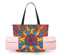 PPHGUT Borsa da yoga da donna colorata con stampa a stelle e una spalla, leggera, da viaggio, allenamento, regalo alla moda