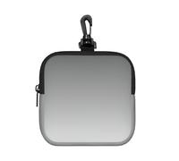 PPHGUT Borsa portaoggetti quadrata con stampa ombré bianca a nera, impermeabile, da viaggio, per articoli da toeletta e cosmetici