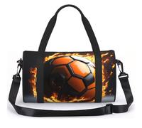 PPHGUT Borsa sportiva con stampa pallone da calcio, unisex, zaino versatile per viaggi, fine settimana e pendolari