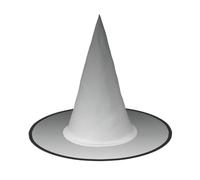 PPHGUT Cappello da adulto con stampa ombré bianca a nera, per Halloween | Strega Mago Pieghevole Costume Accessori Feste Feste A tema