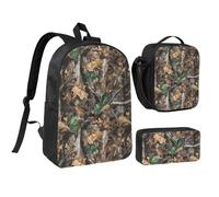 PPHGUT Cold Tree - Set di borsa per la scuola, motivo mimetico, per ragazzi, ragazze, attività all'aperto, shopping